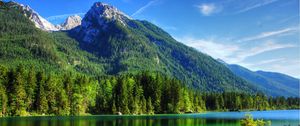 Preview wallpaper mountains, lake, pacification, summer