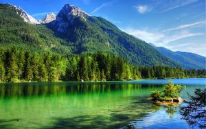 Preview wallpaper mountains, lake, pacification, summer