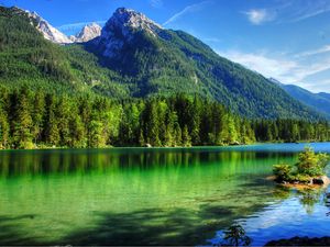 Preview wallpaper mountains, lake, pacification, summer