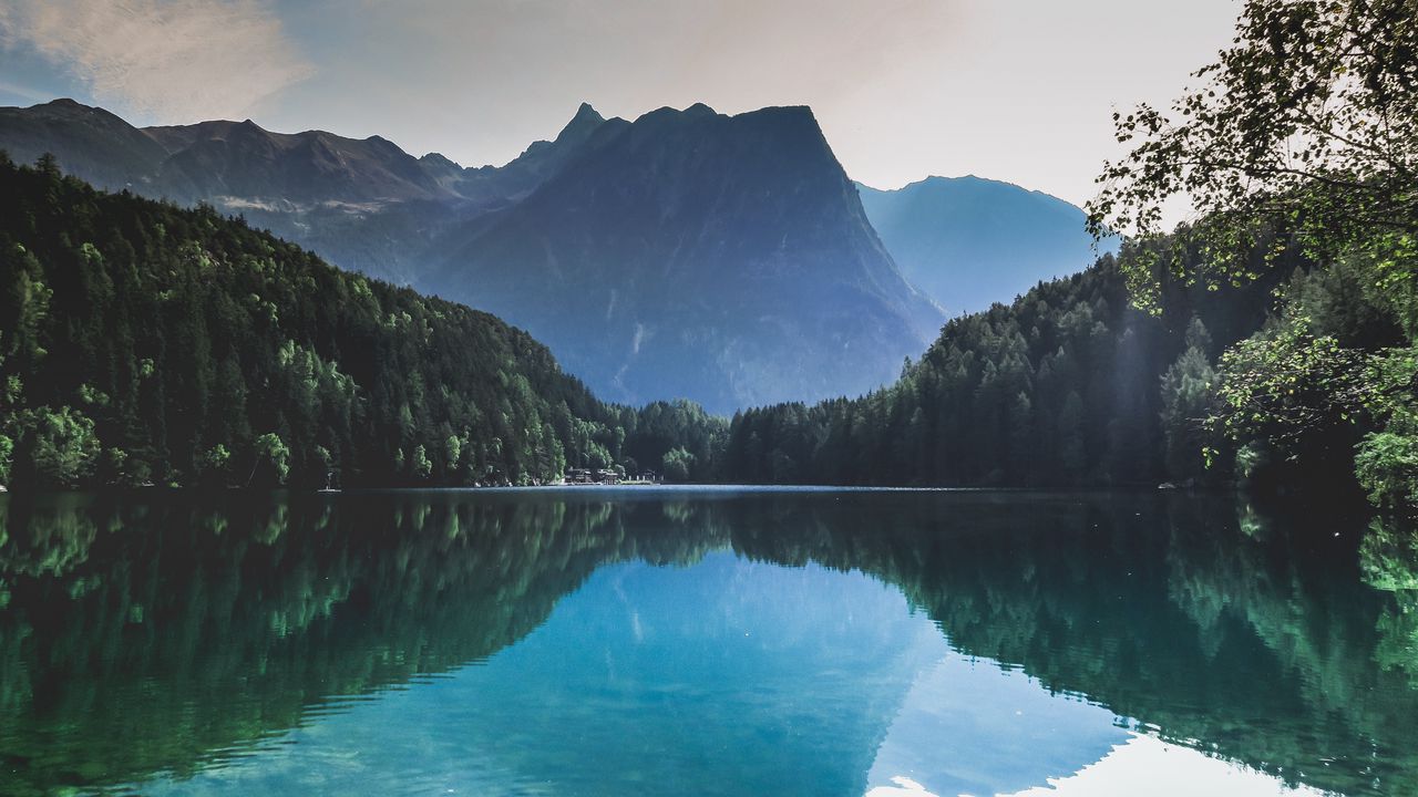 Wallpaper mountains, lake, reflection