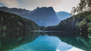 Preview wallpaper mountains, lake, reflection