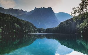 Preview wallpaper mountains, lake, reflection