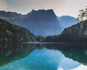 Preview wallpaper mountains, lake, reflection