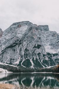 Preview wallpaper mountains, lake, reflection, sky