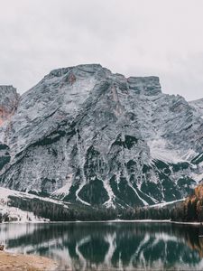 Preview wallpaper mountains, lake, reflection, sky