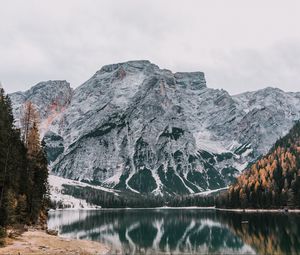 Preview wallpaper mountains, lake, reflection, sky