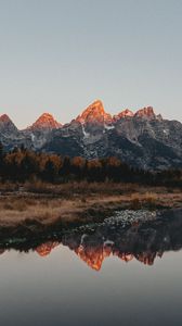 Preview wallpaper mountains, lake, reflection, water