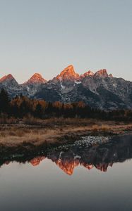 Preview wallpaper mountains, lake, reflection, water