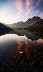 Preview wallpaper mountains, lake, reflection, water, landscape