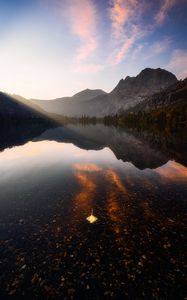 Preview wallpaper mountains, lake, reflection, water, landscape