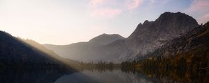 Preview wallpaper mountains, lake, reflection, water, landscape