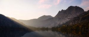 Preview wallpaper mountains, lake, reflection, water, landscape