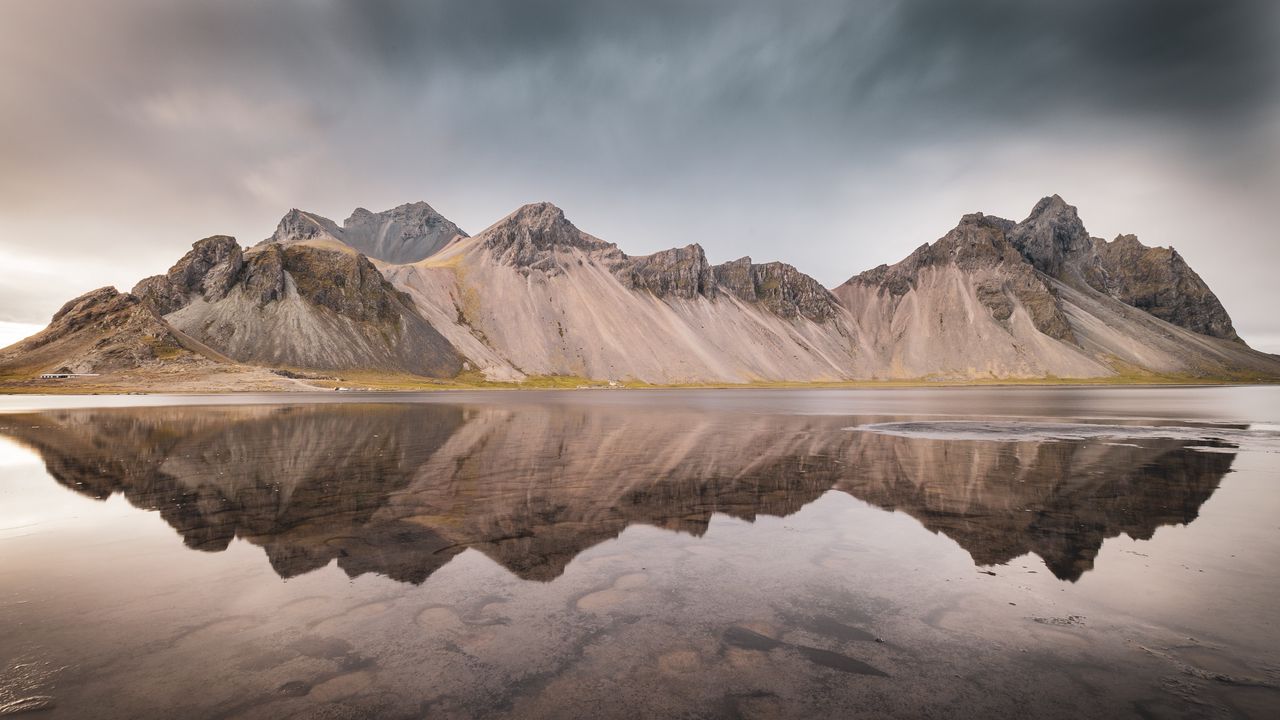 Wallpaper mountains, lake, reflection, landscape