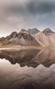 Preview wallpaper mountains, lake, reflection, landscape