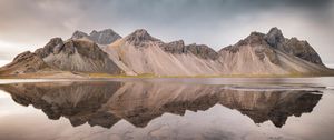 Preview wallpaper mountains, lake, reflection, landscape