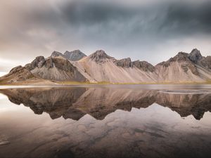 Preview wallpaper mountains, lake, reflection, landscape