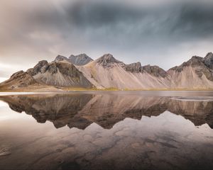 Preview wallpaper mountains, lake, reflection, landscape
