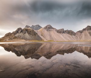 Preview wallpaper mountains, lake, reflection, landscape