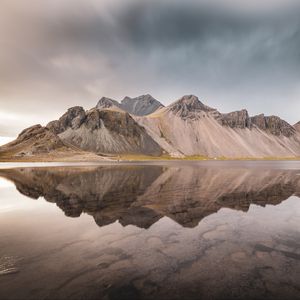 Preview wallpaper mountains, lake, reflection, landscape