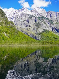 Preview wallpaper mountains, lake, reflection, landscape, nature