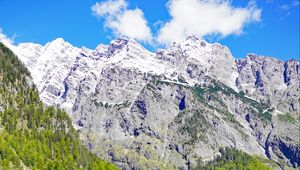 Preview wallpaper mountains, lake, reflection, landscape, nature