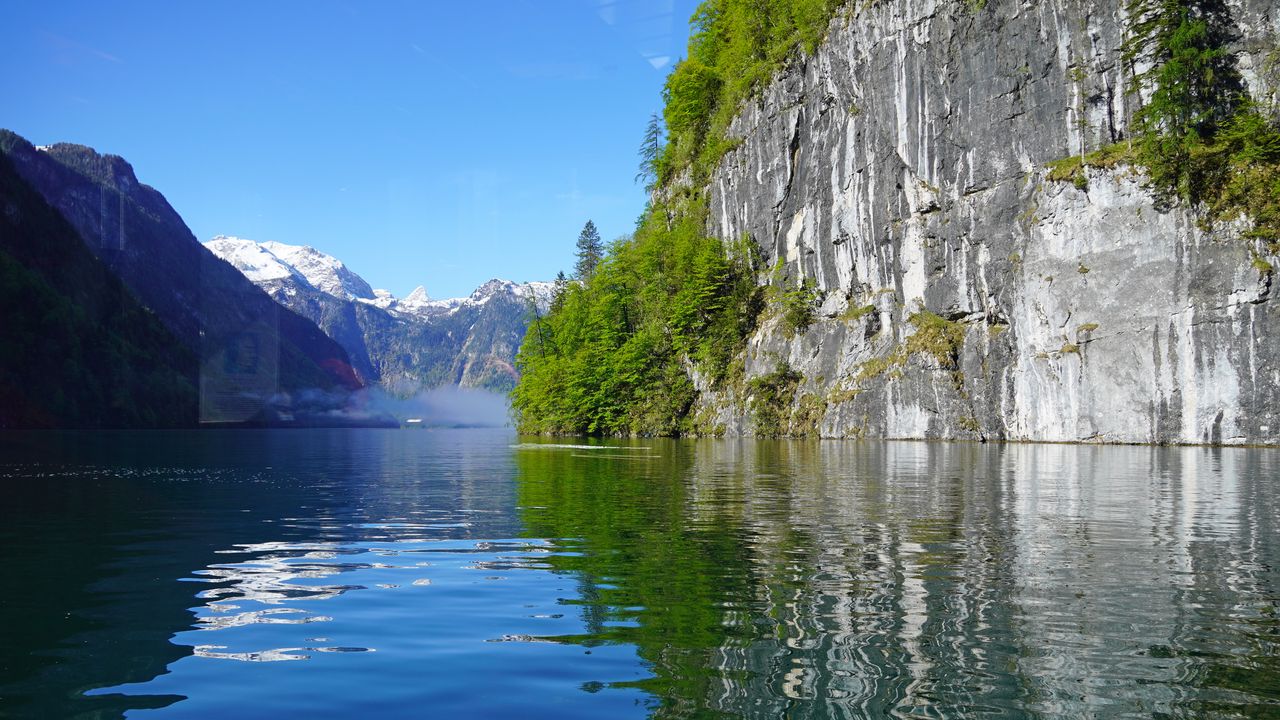 Wallpaper mountains, lake, reflection, nature, landscape