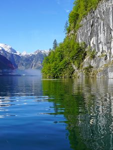 Preview wallpaper mountains, lake, reflection, nature, landscape