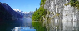 Preview wallpaper mountains, lake, reflection, nature, landscape