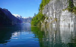 Preview wallpaper mountains, lake, reflection, nature, landscape
