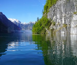 Preview wallpaper mountains, lake, reflection, nature, landscape