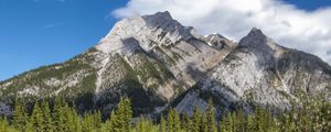 Preview wallpaper mountains, lake, reflection, trees, landscape, nature