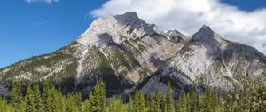 Preview wallpaper mountains, lake, reflection, trees, landscape, nature