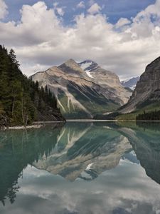 Preview wallpaper mountains, lake, reflection, nature