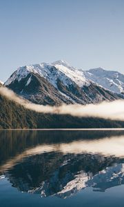 Preview wallpaper mountains, lake, sky