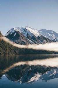 Preview wallpaper mountains, lake, sky