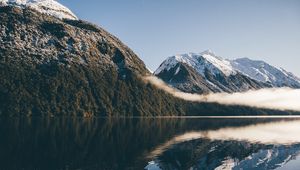 Preview wallpaper mountains, lake, sky