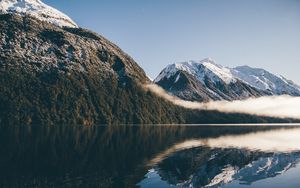 Preview wallpaper mountains, lake, sky