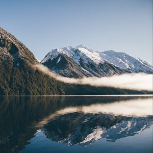 Preview wallpaper mountains, lake, sky