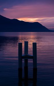 Preview wallpaper mountains, lake, sunset, switzerland