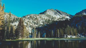 Preview wallpaper mountains, lake, trees