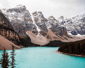 Preview wallpaper mountains, lake, water, landscape, nature