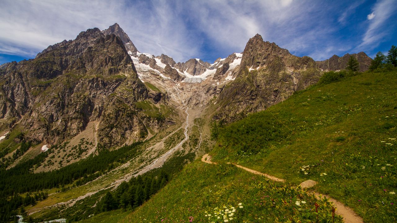 Wallpaper mountains, landform, valley, nature, landscape