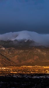 Preview wallpaper mountains, landscape, clouds, valley