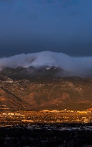 Preview wallpaper mountains, landscape, clouds, valley