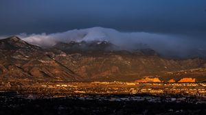 Preview wallpaper mountains, landscape, clouds, valley