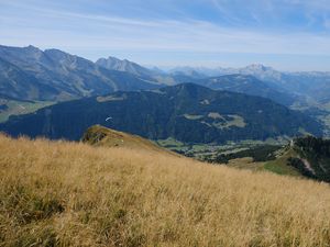 Preview wallpaper mountains, landscape, grass, relief