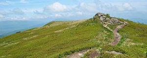 Preview wallpaper mountains, landscape, grass, meadow, poland