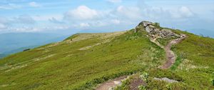 Preview wallpaper mountains, landscape, grass, meadow, poland