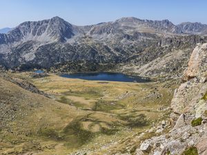 Preview wallpaper mountains, landscape, lake, valley, nature