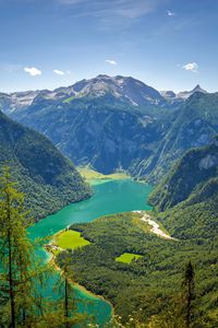 Preview wallpaper mountains, landscape, lake, nature, valley